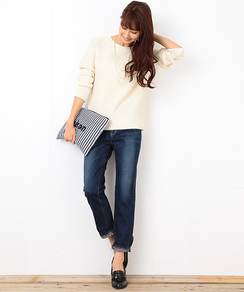 B:MING by BEAMS（ビーミングバイビームス）の「Lee / SLIMテーパードデニム（デニムパンツ・レディース・インディゴブルー・MEDIUM/SMALL/X-SMALL）」の18枚目の写真