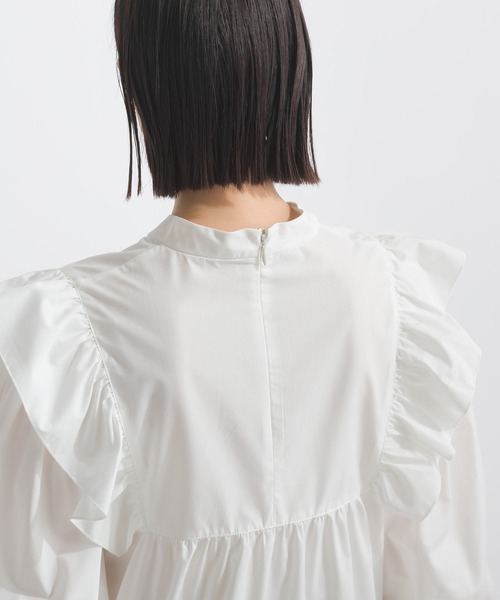 PICCIN(ピッチン)の「フリルショルダーブラウス(シャツ/ブラウス・レディース・オフホワイト/ブラック・M)」の14枚目の写真