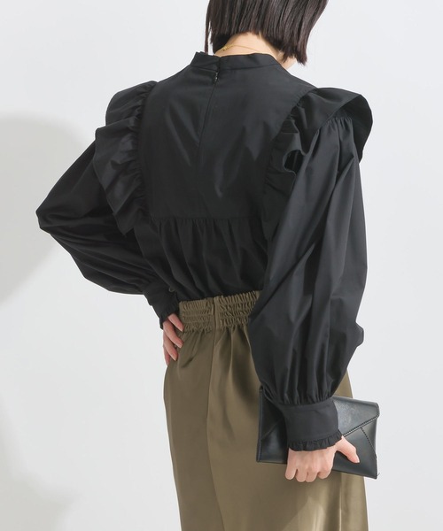 PICCIN(ピッチン)の「フリルショルダーブラウス(シャツ/ブラウス・レディース・オフホワイト/ブラック・M)」の22枚目の写真