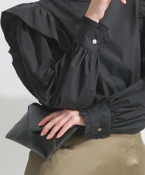 PICCIN(ピッチン)の「フリルショルダーブラウス(シャツ/ブラウス・レディース・オフホワイト/ブラック・M)」の21枚目の写真