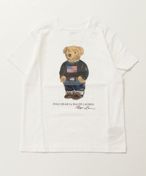 POLO RALPH LAUREN CHILDRENSWEAR（ポロ ラルフ ローレン チルドレンズウェア）の「Polo ベア コットン ジャージー Tシャツ（Tシャツ/カットソー・キッズ・ホワイト・3/4/6/7）」の4枚目の写真