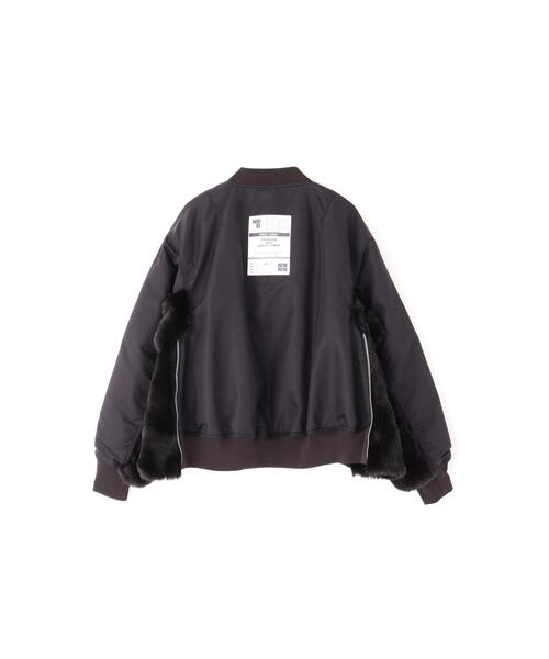 NBB WEEKEND】素材切替 MA-1風ブルゾン(LADIES)