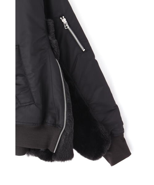 NBB WEEKEND】素材切替 MA-1風ブルゾン(LADIES)