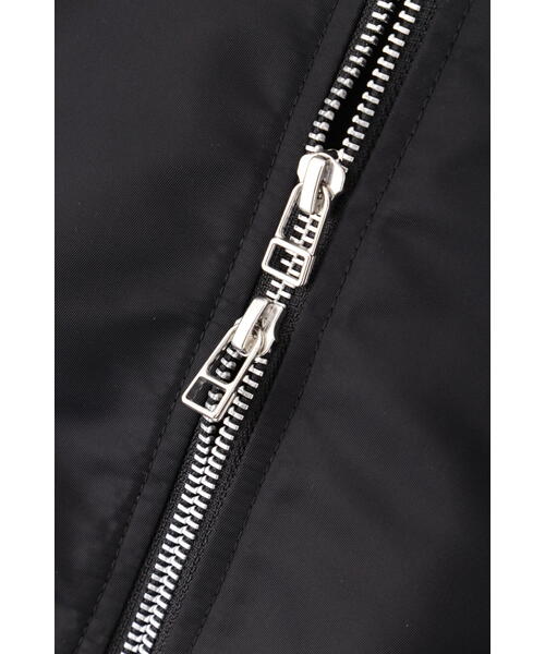 NBB WEEKEND MA1風ブルゾン レディース NBB WEEKEND】素材切替 MA-1風