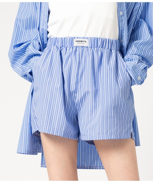 ANAP（アナップ）の「ストライプ イージショートパンツ（その他パンツ・レディース・ネイビー/ライトブルー・FREE）」の11枚目の写真