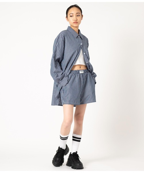 ANAP（アナップ）の「ストライプ イージショートパンツ（その他パンツ・レディース・ネイビー/ライトブルー・FREE）」の8枚目の写真