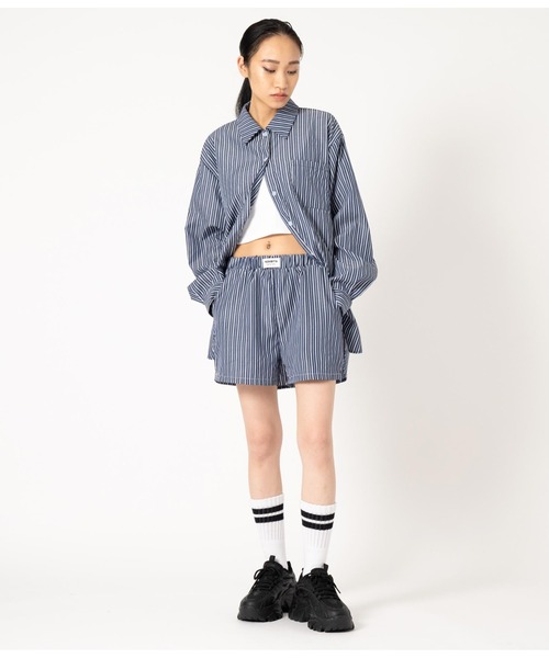 ANAP（アナップ）の「ストライプ イージショートパンツ（その他パンツ・レディース・ネイビー/ライトブルー・FREE）」の7枚目の写真