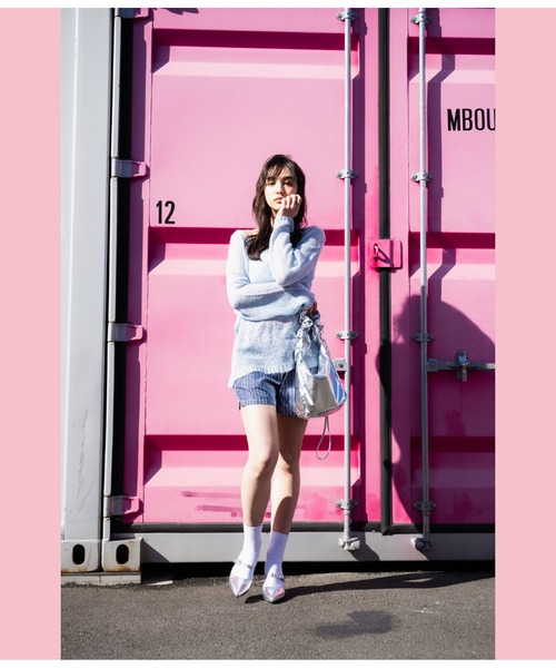 ANAP（アナップ）の「ストライプ イージショートパンツ（その他パンツ・レディース・ネイビー/ライトブルー・FREE）」の19枚目の写真