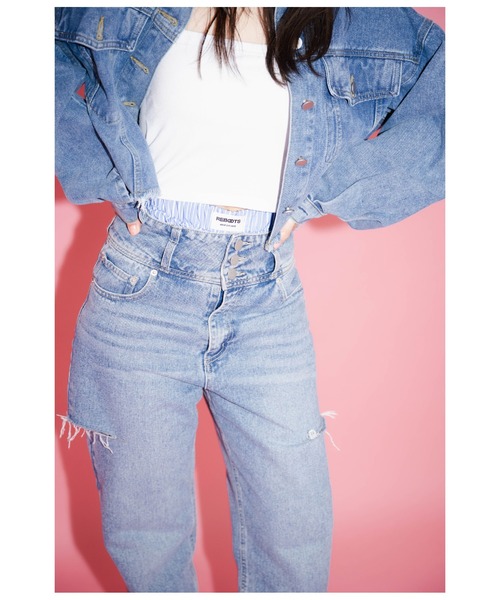 ANAP（アナップ）の「ストライプ イージショートパンツ（その他パンツ・レディース・ネイビー/ライトブルー・FREE）」の22枚目の写真