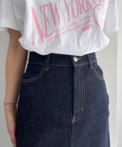 fredy emue(フレディエミュ)の「デニムロングスカート(デニムスカート・レディース・ネイビー/ブルー・38/36)」の12枚目の写真