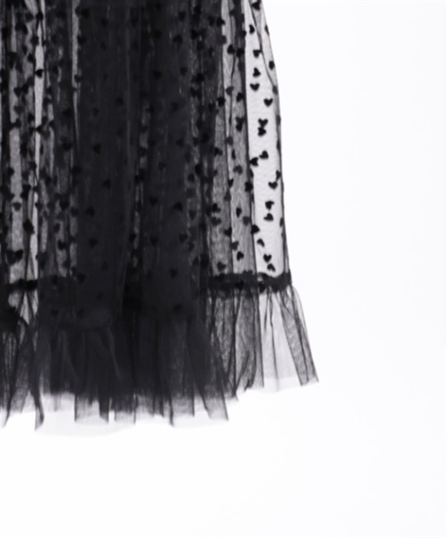 axes femme(アクシーズファム)の「ハートチュールティアードワンピース(ワンピース・レディース・ブラック/レッド・FREE)」の21枚目の写真