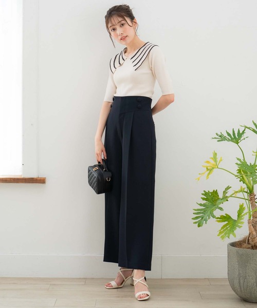 NOELA(ノエラ)の「サイドボタンワイドパンツ(その他パンツ・レディース・ネイビー/サックスブルー/ピンク・S/M)」の9枚目の写真