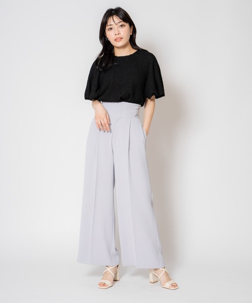 NOELA(ノエラ)の「サイドボタンワイドパンツ(その他パンツ・レディース・ネイビー/サックスブルー/ピンク・S/M)」の4枚目の写真