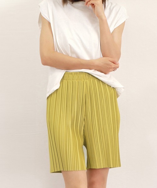 Miniministore(ミニミニストア)の「プリーツワイドパンツ2枚セット冷感タッチ(スラックス・レディース・ダークグレー/ピンク/ブルーグレー/ブラック/マスタード・FREE)」の20枚目の写真