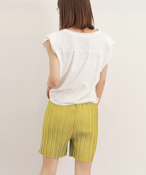 Miniministore(ミニミニストア)の「プリーツワイドパンツ2枚セット冷感タッチ(スラックス・レディース・ダークグレー/ピンク/ブルーグレー/ブラック/マスタード・FREE)」の22枚目の写真