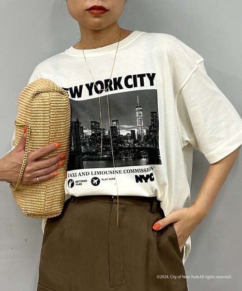 LOUNGEDRESS(ラウンジドレス)の「【GOOD ROCK SPEED/グッドロックスピード】NYC フォトT(Tシャツ/カットソー・レディース・オフホワイト・FREE)」の1枚目の写真