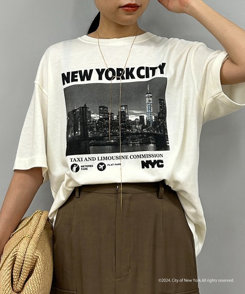 LOUNGEDRESS(ラウンジドレス)の「【GOOD ROCK SPEED/グッドロックスピード】NYC フォトT(Tシャツ/カットソー・レディース・オフホワイト・FREE)」の7枚目の写真