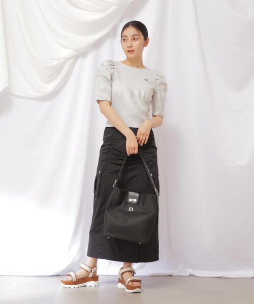 JILL by JILL STUART(ジルバイジルスチュアート)の「◇ワンハンドルバッグ コンパニオンシリーズ(トートバッグ・レディース・ライトグリーン/ブラック・FREE)」の6枚目の写真