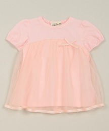 チュール半袖Tシャツ