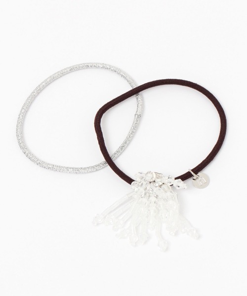 niko and...（ニコアンド）の「ビーズSETヘアゴム（ヘアゴム・レディース・パープル/ホワイト/ブラウン・0）」の8枚目の写真