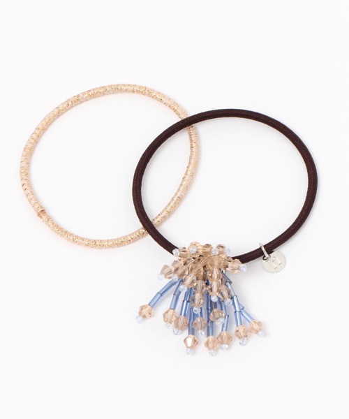 niko and...（ニコアンド）の「ビーズSETヘアゴム（ヘアゴム・レディース・パープル/ホワイト/ブラウン・0）」の9枚目の写真