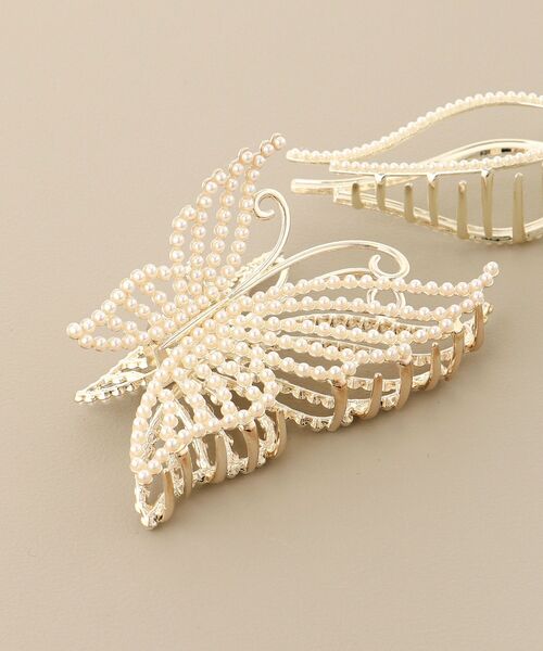 MAJESTIC LEGON（マジェスティックレゴン）の「パールモチーフヘアクリップ（バレッタ/ヘアクリップ・レディース・B/A・FREE）」の3枚目の写真