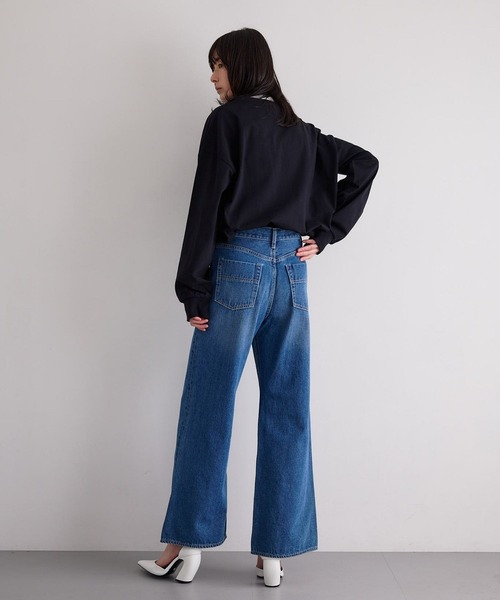 N WITH.（エヌウィズ）の「ロゴロンTEE（Tシャツ/カットソー・レディース・ブラック/ホワイト・FREE）」の3枚目の写真