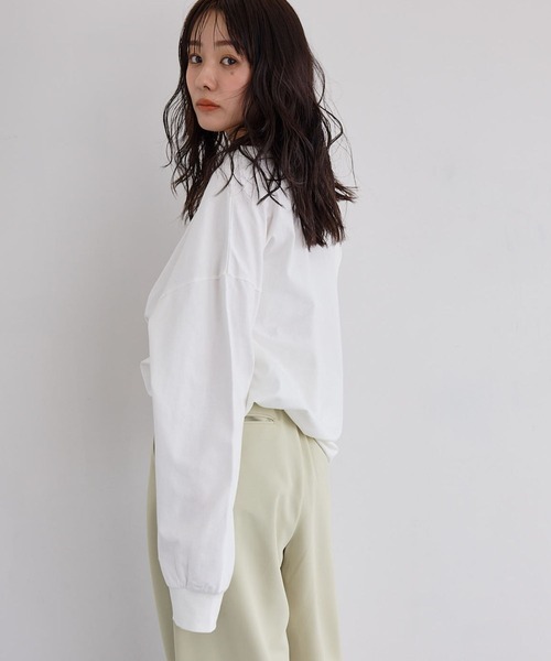 N WITH.（エヌウィズ）の「ロゴロンTEE（Tシャツ/カットソー・レディース・ブラック/ホワイト・FREE）」の18枚目の写真