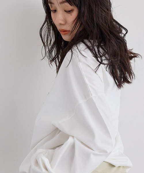 N WITH.（エヌウィズ）の「ロゴロンTEE（Tシャツ/カットソー・レディース・ブラック/ホワイト・FREE）」の19枚目の写真