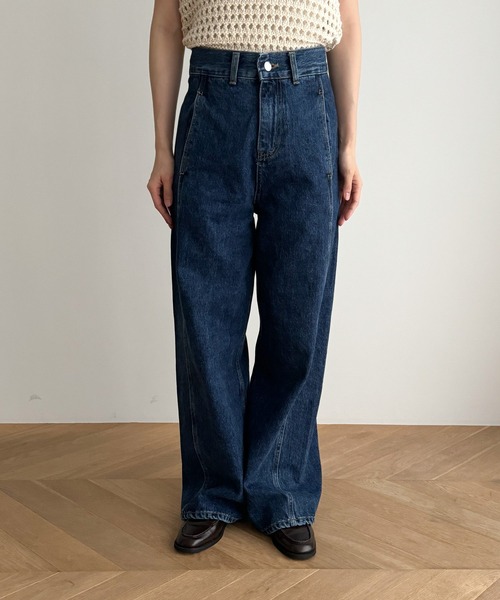 CANAL JEAN(キャナルジーン)の「El mar シームデニムパンツ(デニムパンツ・レディース・ダークインディゴブルー・MEDIUM/SMALL)」の5枚目の写真