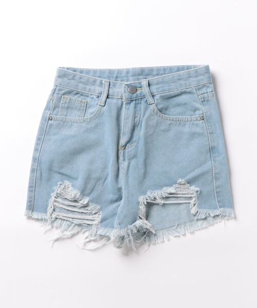 デニムショートパンツ【 JEANS】関税込送料無料 色あせ加工 楽天市場】kirakiraShop 【SHOPLIST限定】ダメージデニム