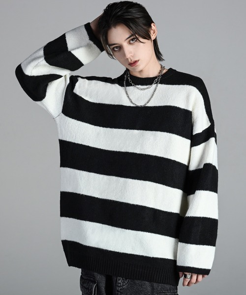 ADRER(アドラー)の「Premium Fuwamochi Knit / 極上ふわもちニット(ニット/セーター・メンズ・ブラック/ブラック系その他2/ブラックミックス/ブラック系その他/ホワイト/レッド/ターコイズブルー/ホワイト×ブラック/ホワイト系その他/チャコールグレー/ホワイト系1/レッド系1/ブラウン系1/ブラック系2/グレー系1/ブラック系1/ネイビー系1/ブラウン系2/ブラック系4/ブラック系3・XX-SMALL/X-SMALL/SMALL/MEDIUM/LARGE)」の22枚目の写真