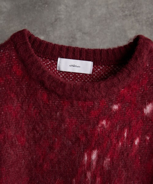 専用❤みかん♥超もちふわ⭐キルトニット×極柔ボア☆超特大ブランケット❤ボアケット ふわふわアニマル ジャカードニット（ニット/セーター） | SHOO