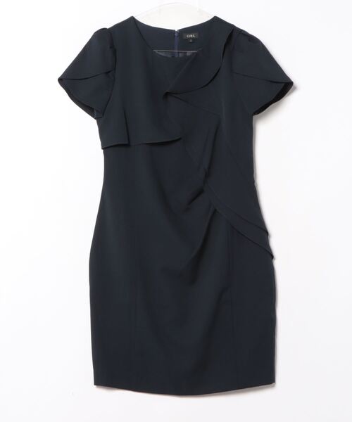 チューリップ袖ラッフルドレス（ドレス）｜MODE ROBE（モードローブ）