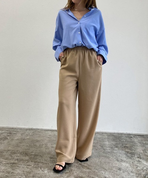 RASW（ラス）の「[RASW]ジョーゼットイージーパンツ（その他パンツ・レディース・ベージュ/ダークネイビー・L/M/S）」の20枚目の写真