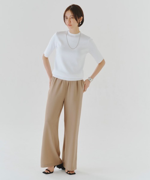 RASW（ラス）の「[RASW]ジョーゼットイージーパンツ（その他パンツ・レディース・ベージュ/ダークネイビー・L/M/S）」の12枚目の写真