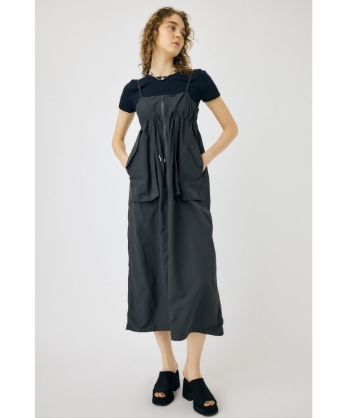MOUSSY(マウジー)の「MILITARY キャミドレス(ワンピース・レディース・アイボリー/ベージュ系その他/ダークグレー・1/2)」の5枚目の写真