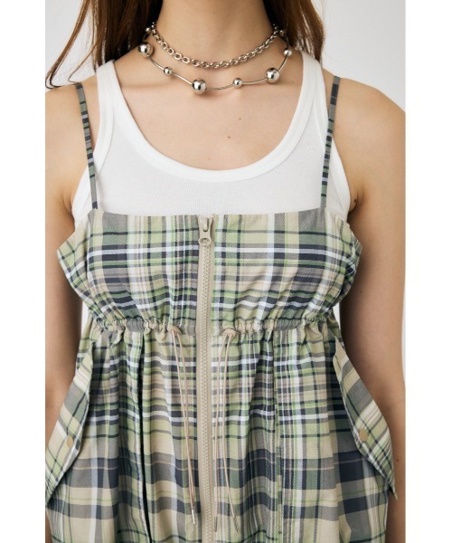 MOUSSY(マウジー)の「MILITARY キャミドレス(ワンピース・レディース・アイボリー/ベージュ系その他/ダークグレー・1/2)」の13枚目の写真