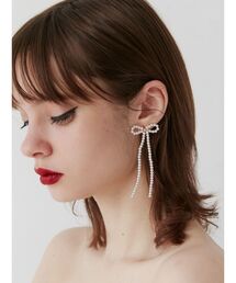 jouetie | ビーズリボンピアス(ピアス（両耳用）)