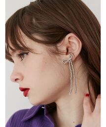 jouetie | ビーズリボンピアス(ピアス（両耳用）)