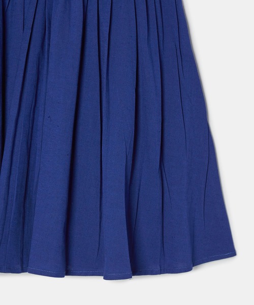 ROPE' PICNIC（ロペピクニック）の「【KIDS】INDIA麻混前後2WAYジャンパースカート/リンクコーデ（ワンピース・キッズ・ブルー/スミクロ・110/120/130/140/150）」の8枚目の写真