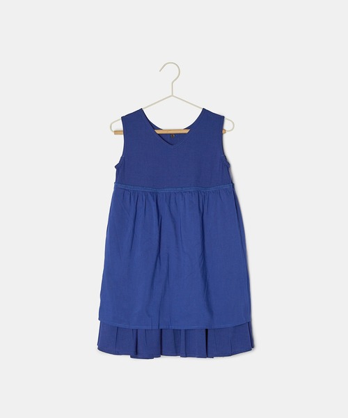ROPE' PICNIC（ロペピクニック）の「【KIDS】INDIA麻混前後2WAYジャンパースカート/リンクコーデ（ワンピース・キッズ・ブルー/スミクロ・110/120/130/140/150）」の11枚目の写真