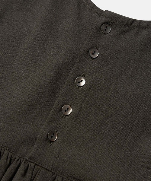 ROPE' PICNIC（ロペピクニック）の「【KIDS】INDIA麻混前後2WAYジャンパースカート/リンクコーデ（ワンピース・キッズ・ブルー/スミクロ・110/120/130/140/150）」の16枚目の写真