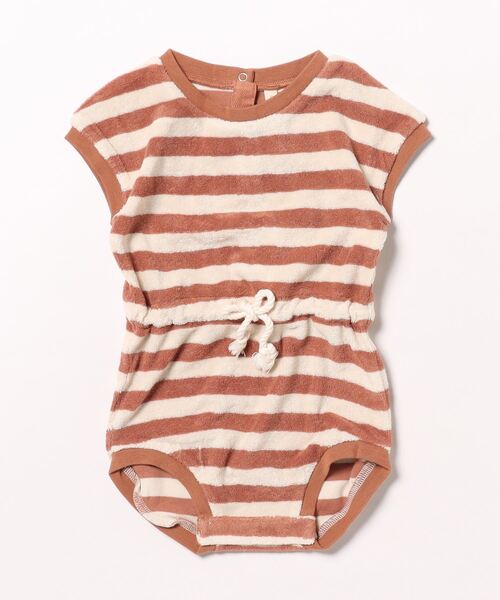 【セール】◆Quincy Mae◆terry retro romper | amber-stripe（その他ベビー用品）｜IO（イオ）（イオ）