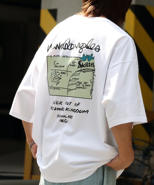Mark Gonzales(マーク・ゴンザレス)の「【Mark Gonzales/マーク ゴンザレス】アートワークデザインプリント ビッグシルエット半袖Tシャツ(Tシャツ/カットソー・メンズ・ホワイト系1/ホワイト系2/ブラック系5/ブラック系6/ブルー系6/ブラック系7/ブルー系7/ブラック系8/ブルー系8/ベージュ系1/ブラック系2/ブルー系2/ホワイト系3/ベージュ系3/ブラック系4/ブルー系4/ホワイト系5/ベージュ系8/ブラック系1/ベージュ系2/ブラック系3/ブルー系3/ホワイト系4/ブルー系5/ホワイト系6/ブルー系1/ベージュ系4/ベージュ系5/ベージュ系6/ホワイト系7/ベージュ系7/ホワイト系8・M/L/XL)」の8枚目の写真