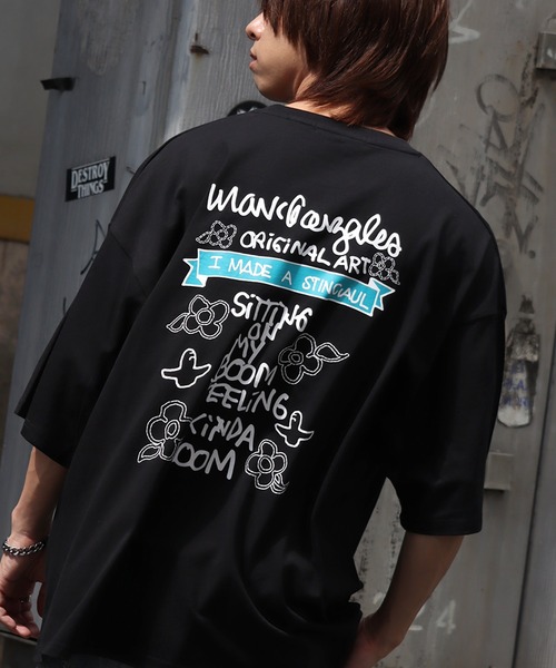 Mark Gonzales(マーク・ゴンザレス)の「【Mark Gonzales/マーク ゴンザレス】アートワークデザインプリント ビッグシルエット半袖Tシャツ(Tシャツ/カットソー・メンズ・ホワイト系1/ホワイト系2/ブラック系5/ブラック系6/ブルー系6/ブラック系7/ブルー系7/ブラック系8/ブルー系8/ベージュ系1/ブラック系2/ブルー系2/ホワイト系3/ベージュ系3/ブラック系4/ブルー系4/ホワイト系5/ベージュ系8/ブラック系1/ベージュ系2/ブラック系3/ブルー系3/ホワイト系4/ブルー系5/ホワイト系6/ブルー系1/ベージュ系4/ベージュ系5/ベージュ系6/ホワイト系7/ベージュ系7/ホワイト系8・M/L/XL)」の10枚目の写真