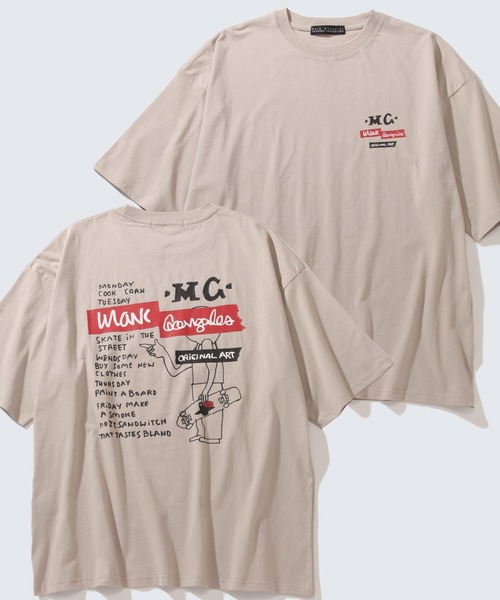 Mark Gonzales(マーク・ゴンザレス)の「【Mark Gonzales/マーク ゴンザレス】アートワークデザインプリント ビッグシルエット半袖Tシャツ(Tシャツ/カットソー・メンズ・ホワイト系1/ホワイト系2/ブラック系5/ブラック系6/ブルー系6/ブラック系7/ブルー系7/ブラック系8/ブルー系8/ベージュ系1/ブラック系2/ブルー系2/ホワイト系3/ベージュ系3/ブラック系4/ブルー系4/ホワイト系5/ベージュ系8/ブラック系1/ベージュ系2/ブラック系3/ブルー系3/ホワイト系4/ブルー系5/ホワイト系6/ブルー系1/ベージュ系4/ベージュ系5/ベージュ系6/ホワイト系7/ベージュ系7/ホワイト系8・M/L/XL)」の21枚目の写真