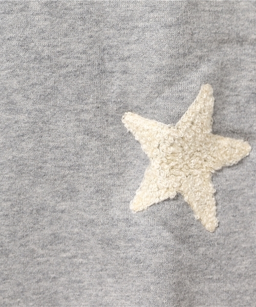 ROSE BUD（ローズバッド）の「LCTT-15201 STAR EMB.BIG P/O（スウェット・レディース・ミックスグレー/ネイビー・ONE SIZE）」の7枚目の写真