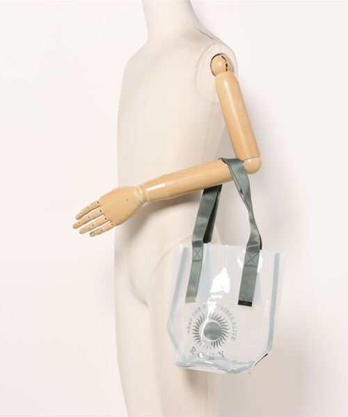 ROXY（ロキシー）の「SOL DE VERANO MINI T/ロキシービニールクリアバッグ（トートバッグ・レディース・ブラック/ホワイト/ブラウン・FREE）」の13枚目の写真
