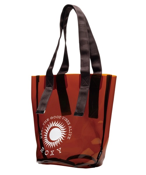 ROXY（ロキシー）の「SOL DE VERANO MINI T/ロキシービニールクリアバッグ（トートバッグ・レディース・ブラック/ホワイト/ブラウン・FREE）」の3枚目の写真